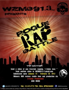 Rogue Rap Battle Audition FLYER
